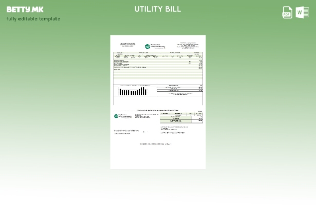Модерен стил на USA Deep East Texas Electric шаблон сметки за комунални услуги